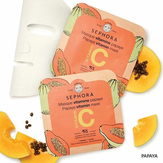 Cheapest 🔔 SEPHORA COLLECTION Vitamin Face Masks Papaya ✔️ 4 Cheapest 🔔 SEPHORA COLLECTION Vitamin Face Masks Papaya ✔️ - Image 2