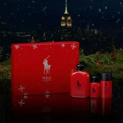 New 🎁 Ralph Lauren Polo Red Eau De Toilette 3-Piece Holiday Cologne Gift Set 🥰 -Beauty Shop unnamed file 2445