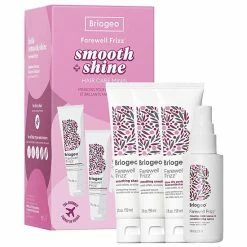 Coupon 😍 Briogeo Farewell Frizz Smooth + Shine Hair Care Travel Kit For Frizz Control + Heat Protection 💯