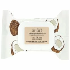 Budget ⭐ SEPHORA COLLECTION Clean Cleansing & Gentle Exfoliating Wipes Coconut ⌛ -Beauty Shop unnamed file 3787